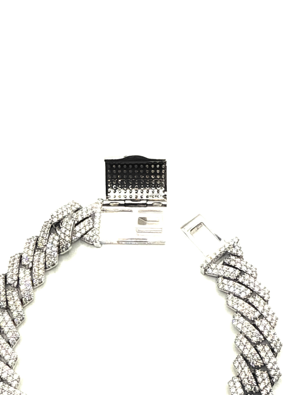 Moissanite men’s bracelet 12mm