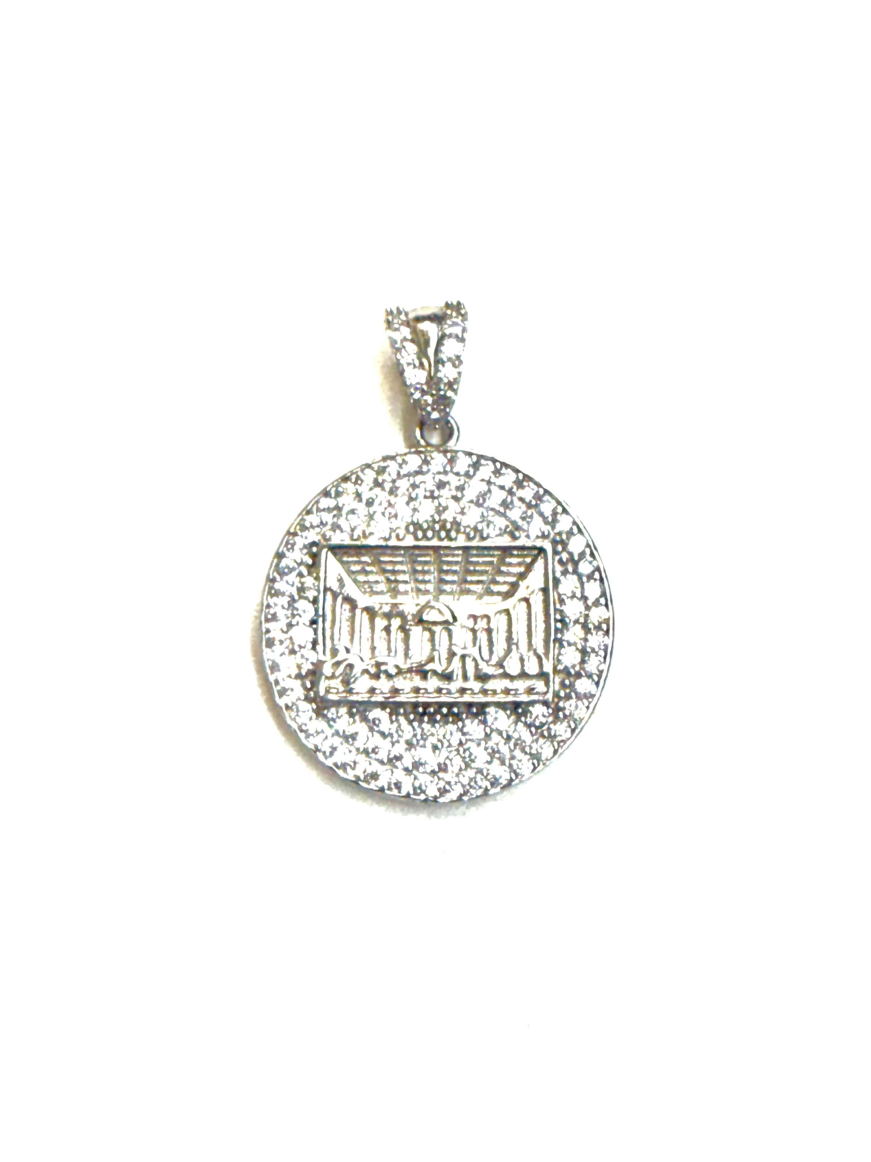 Last supper round pendant