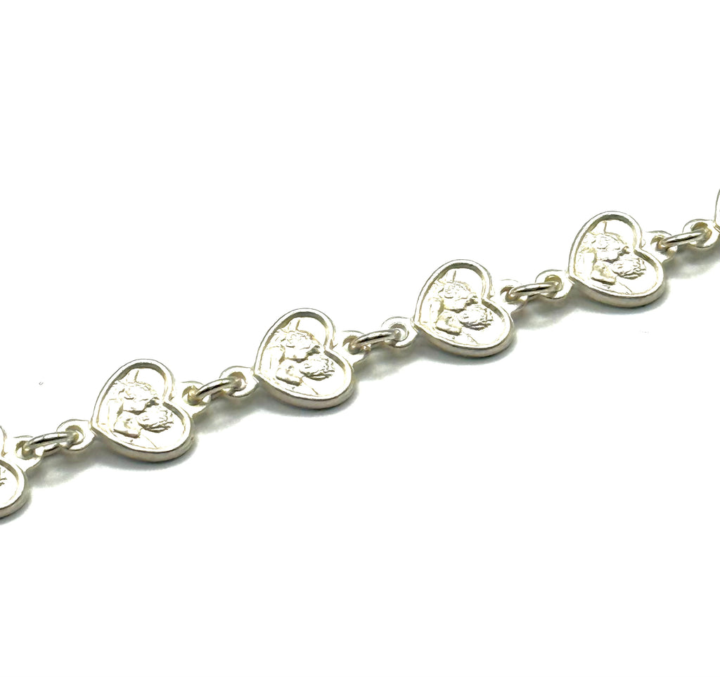 Woman’s angel heart bracelet