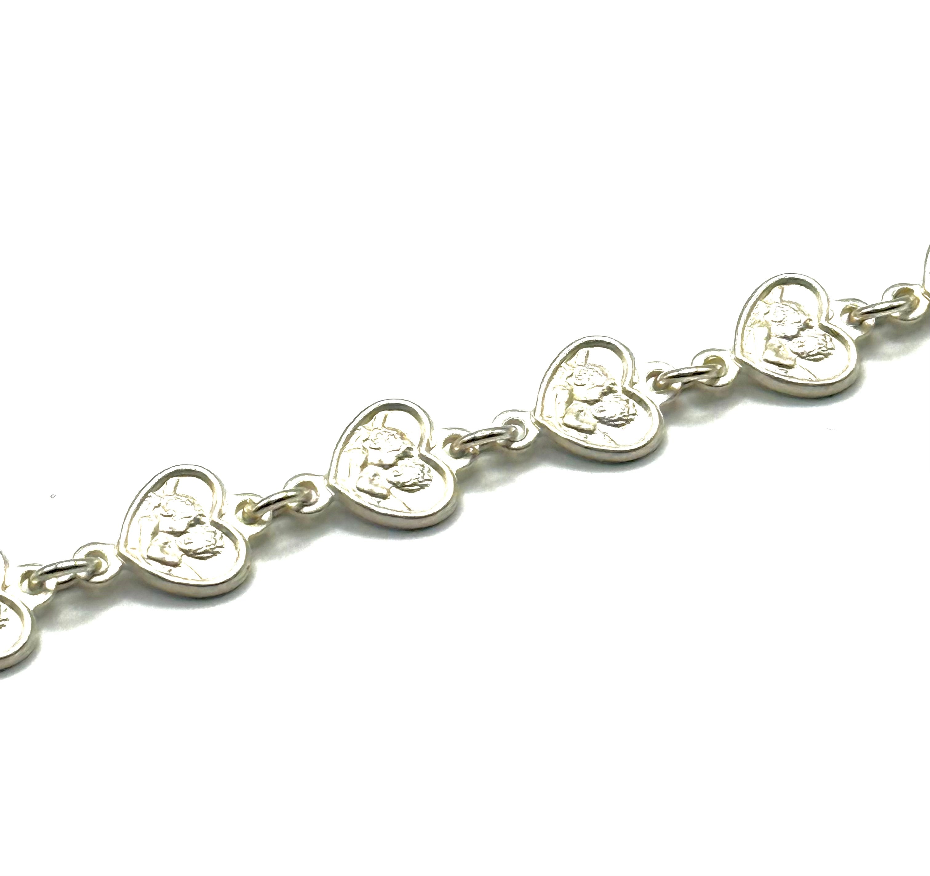 Woman’s angel heart bracelet