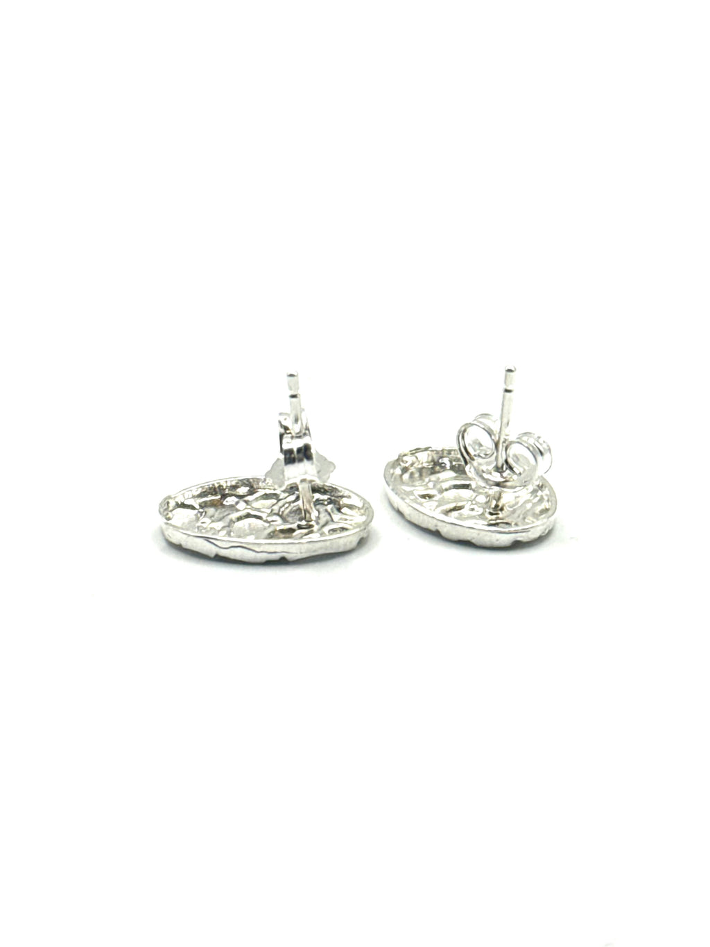 Oval nugget earrings
