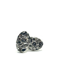 Oval nugget earrings