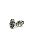Oval nugget earrings