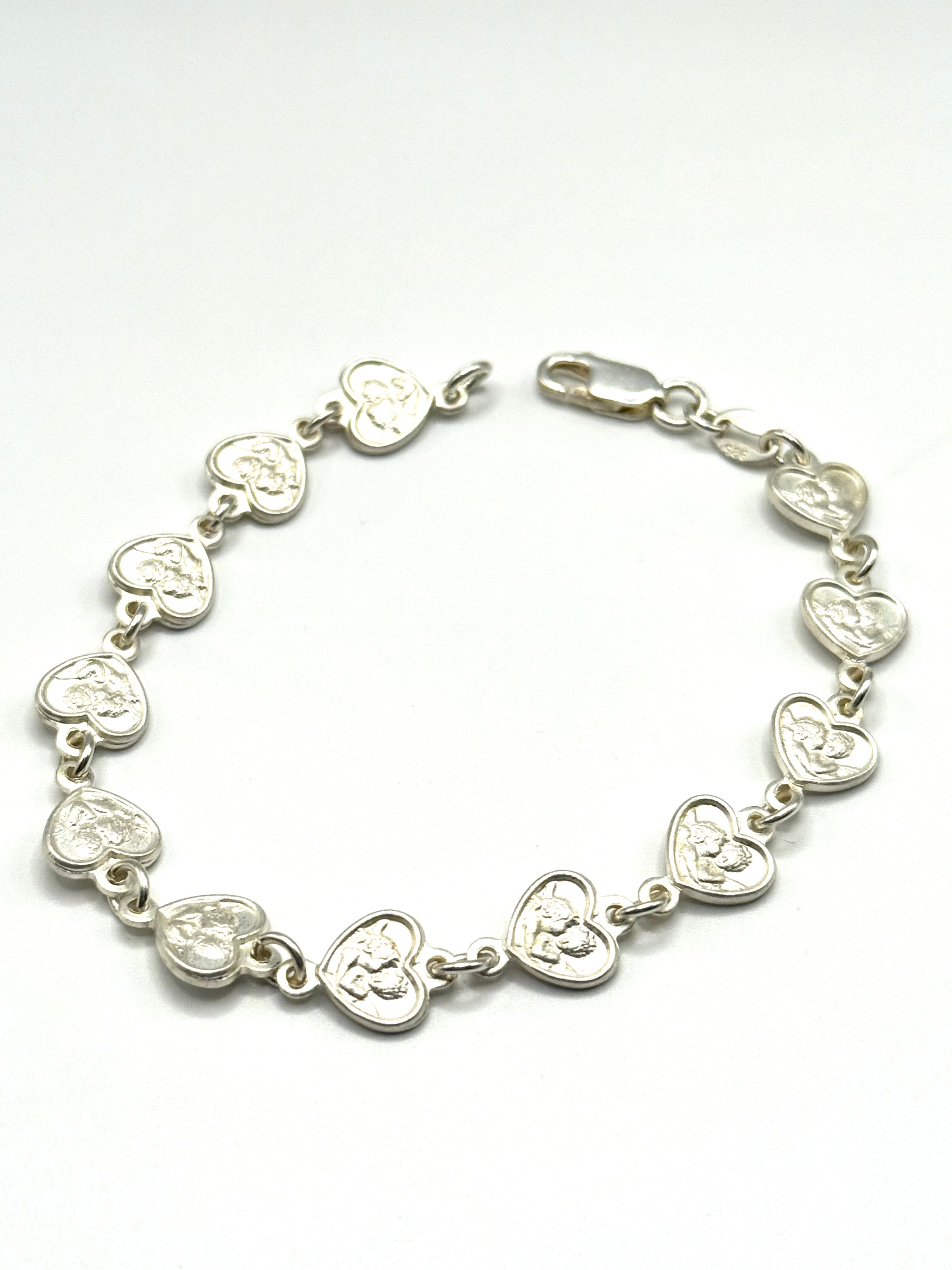 Woman’s angel heart bracelet