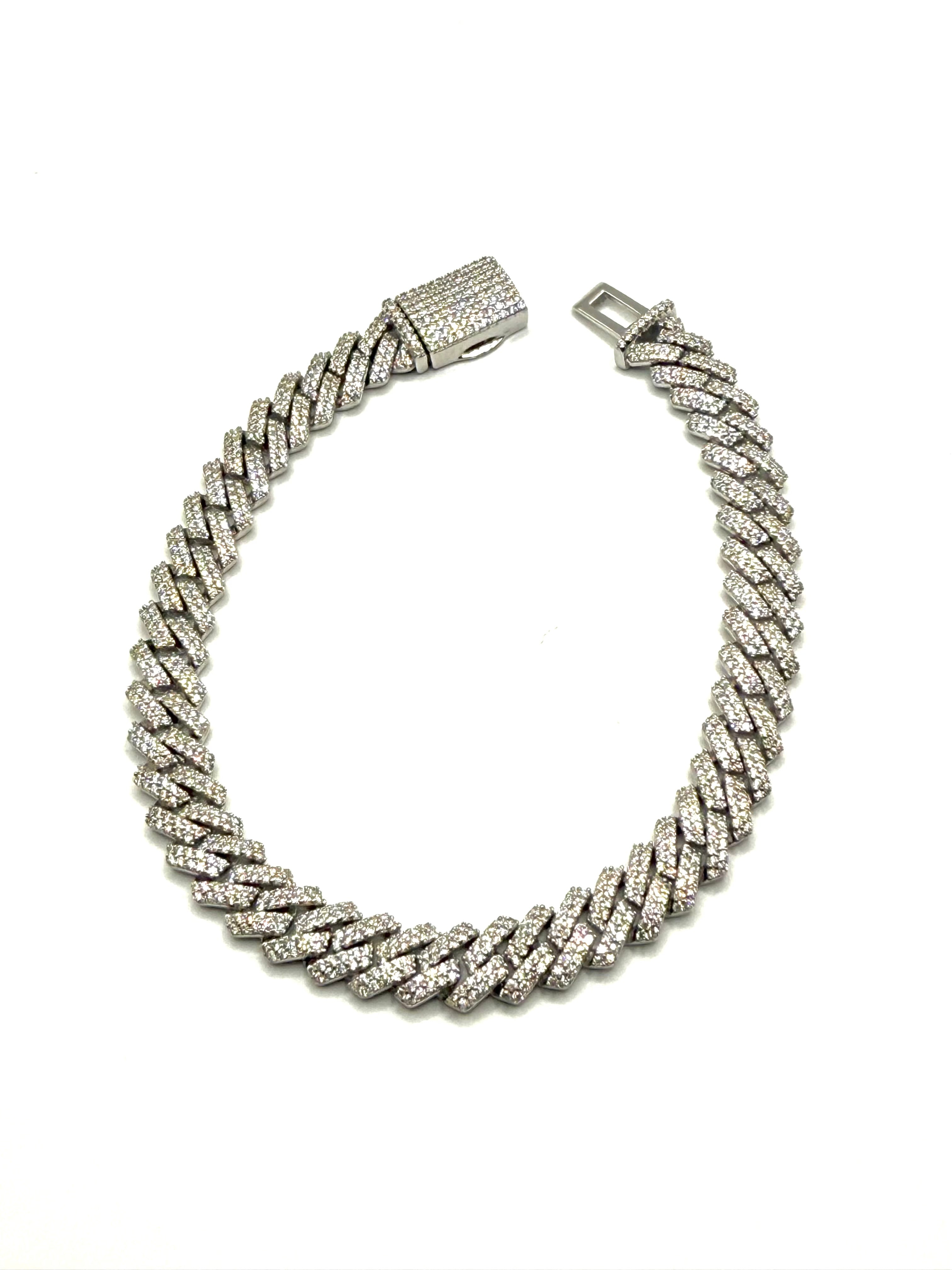 Men’s Moissanite bracelet 8mm