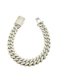 Moissanite men’s bracelet 12mm