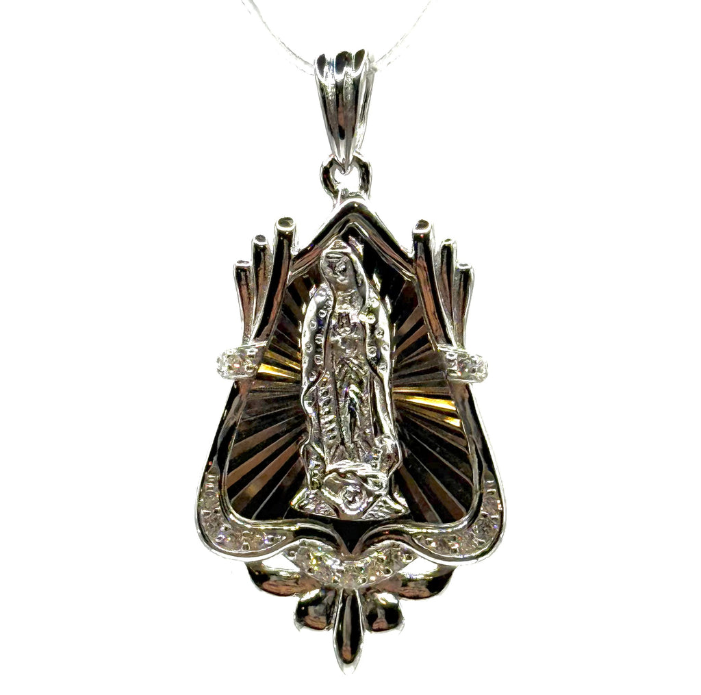 Virgin Mary CZ pendant