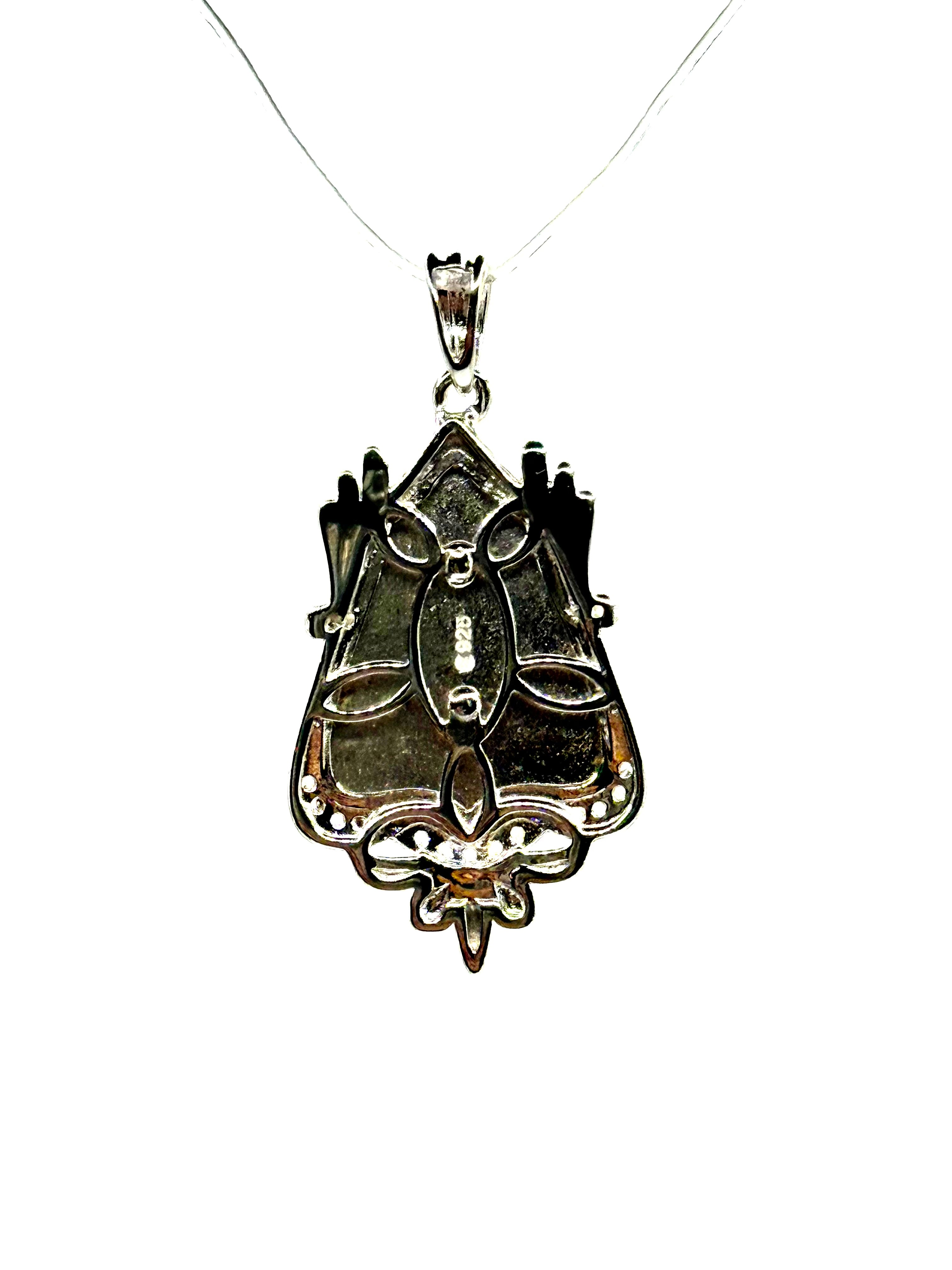 Virgin Mary CZ pendant
