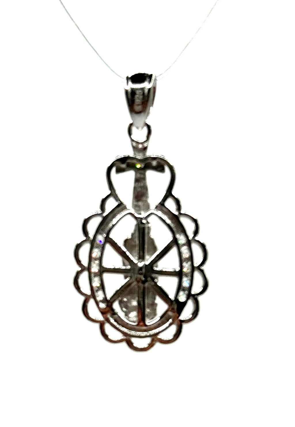 Virgin Mary cross design pendant