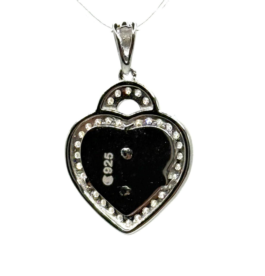 Virgin Mary heart pendant