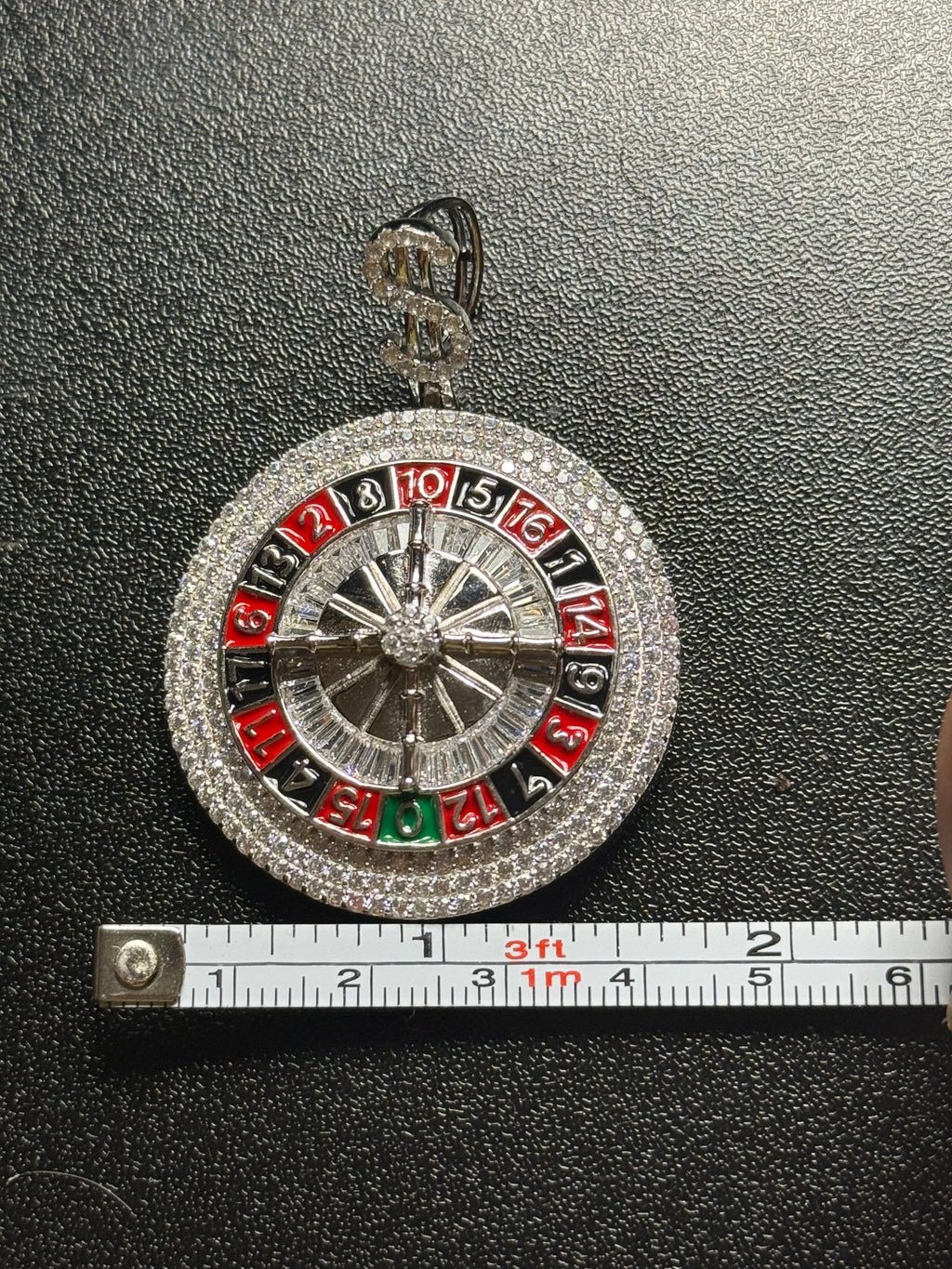 Roulette CZ pendant