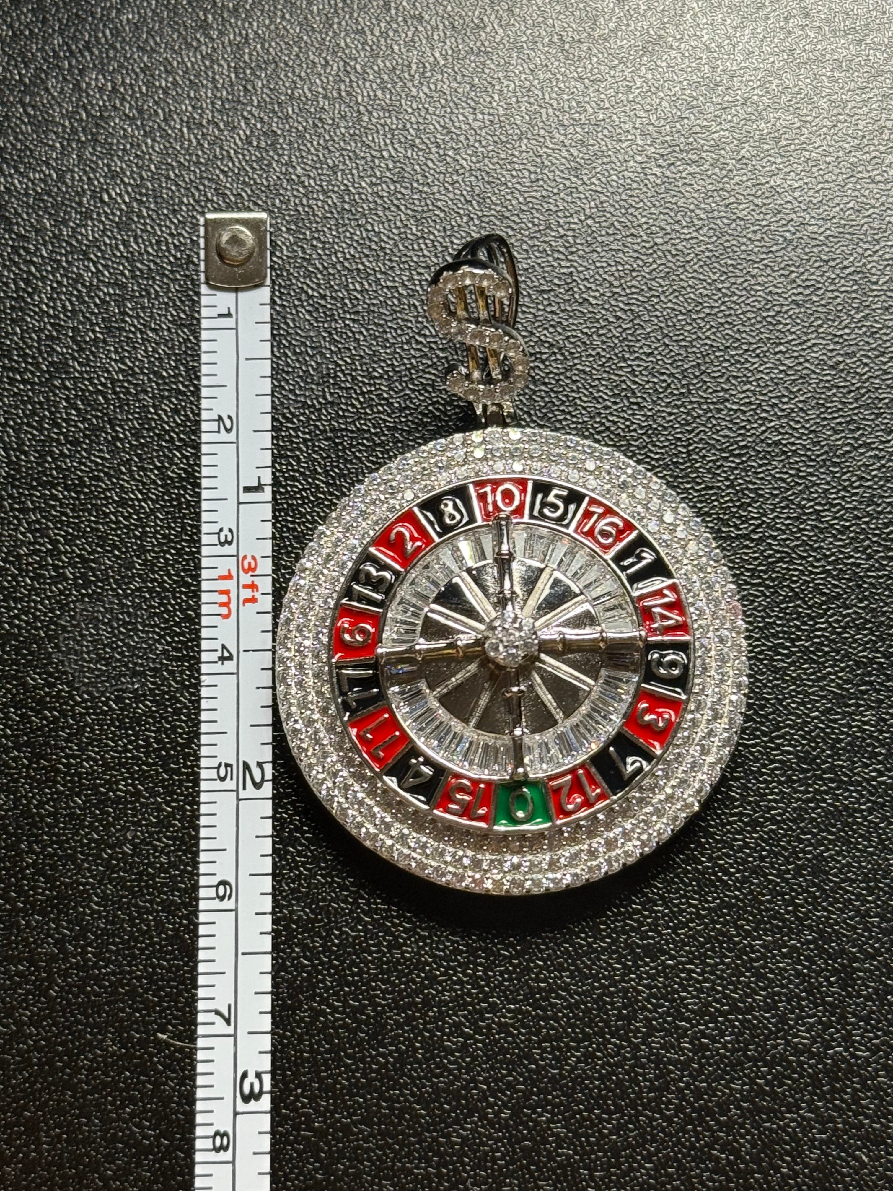 Roulette CZ pendant