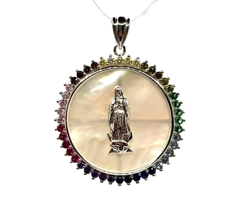 Virgin Mary pearl design