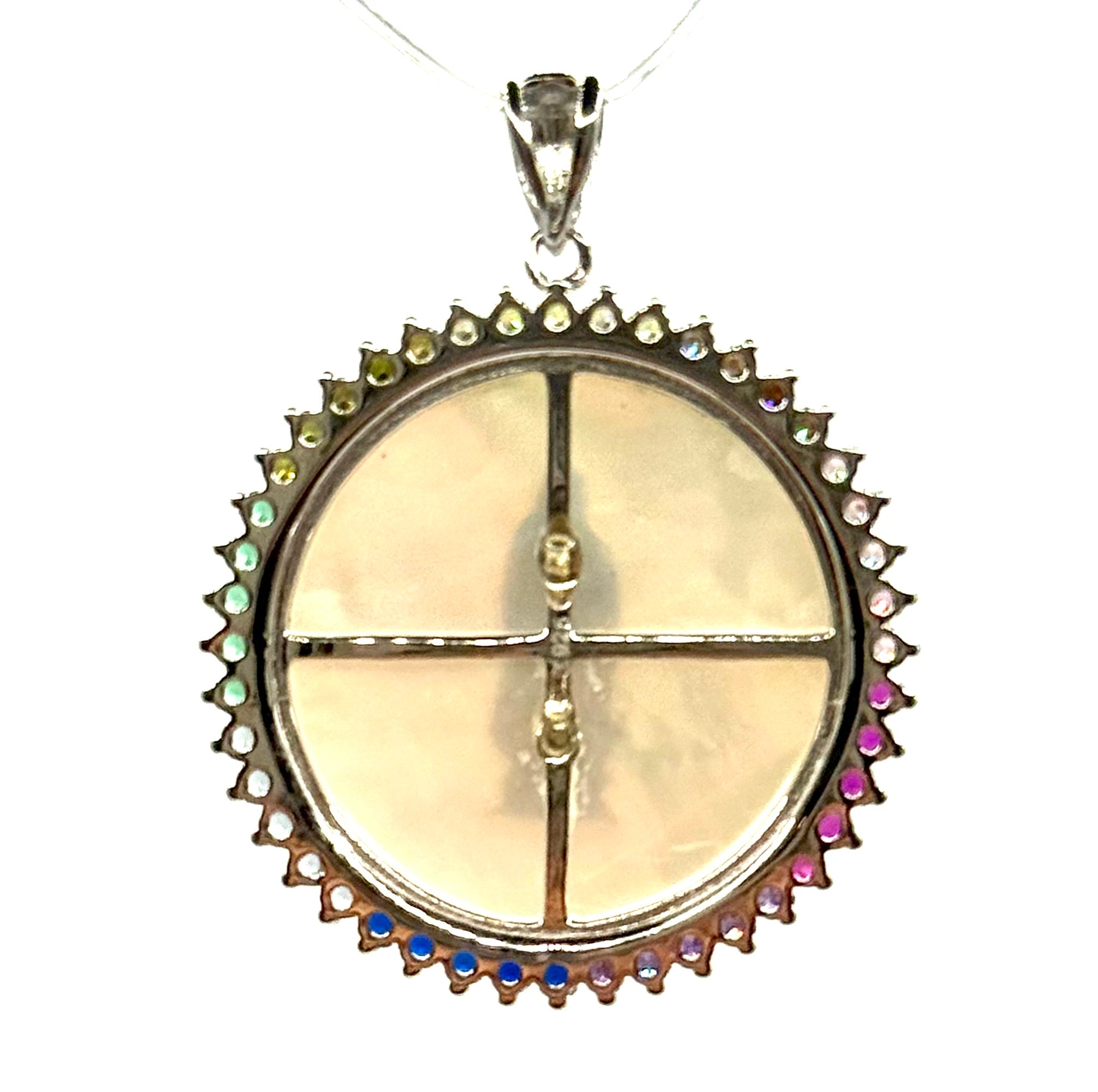 Virgin Mary pearl design