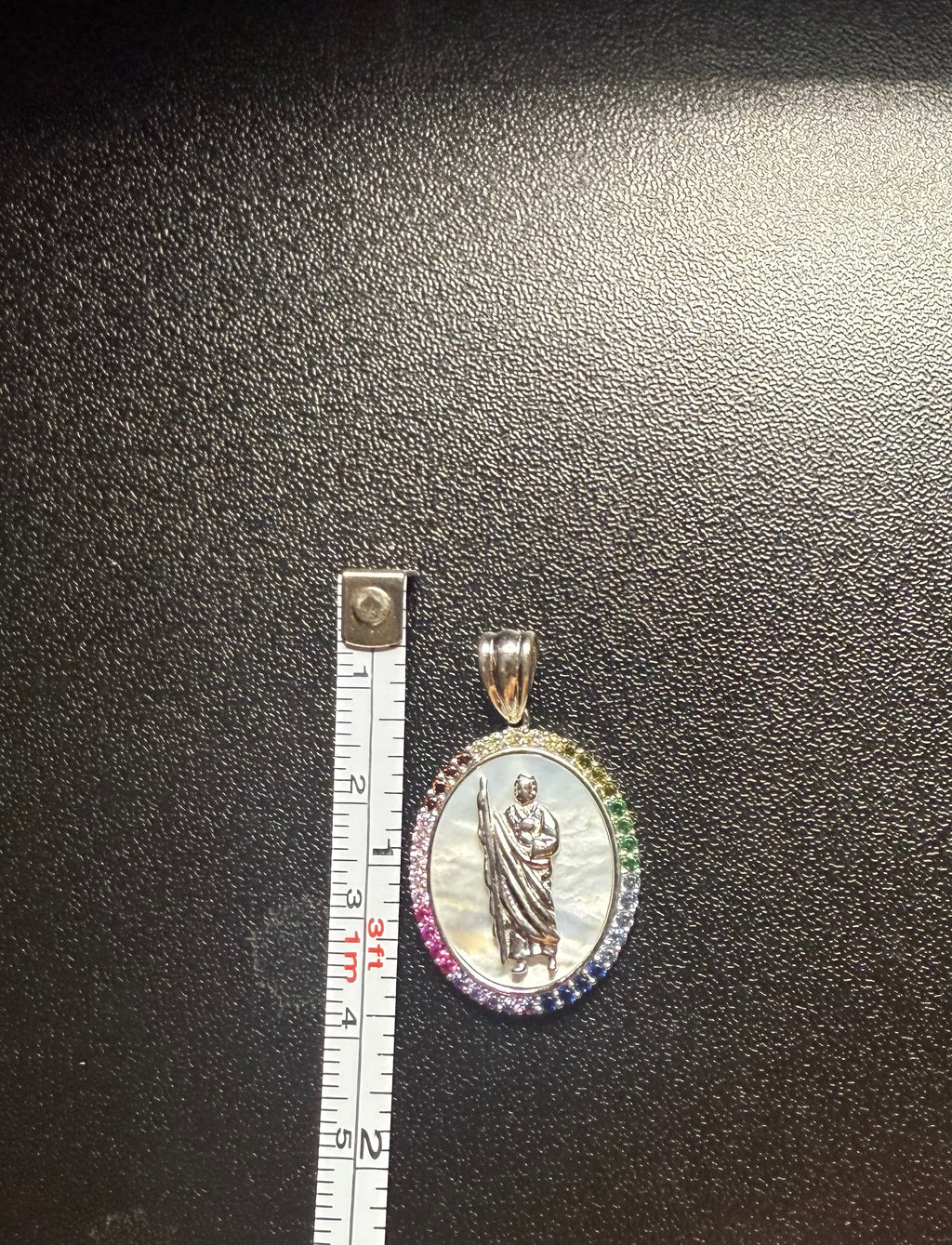 Multi color San Judas pendant