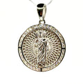 Round san judas pendant