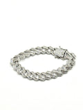 Cuban link iced out bracelet