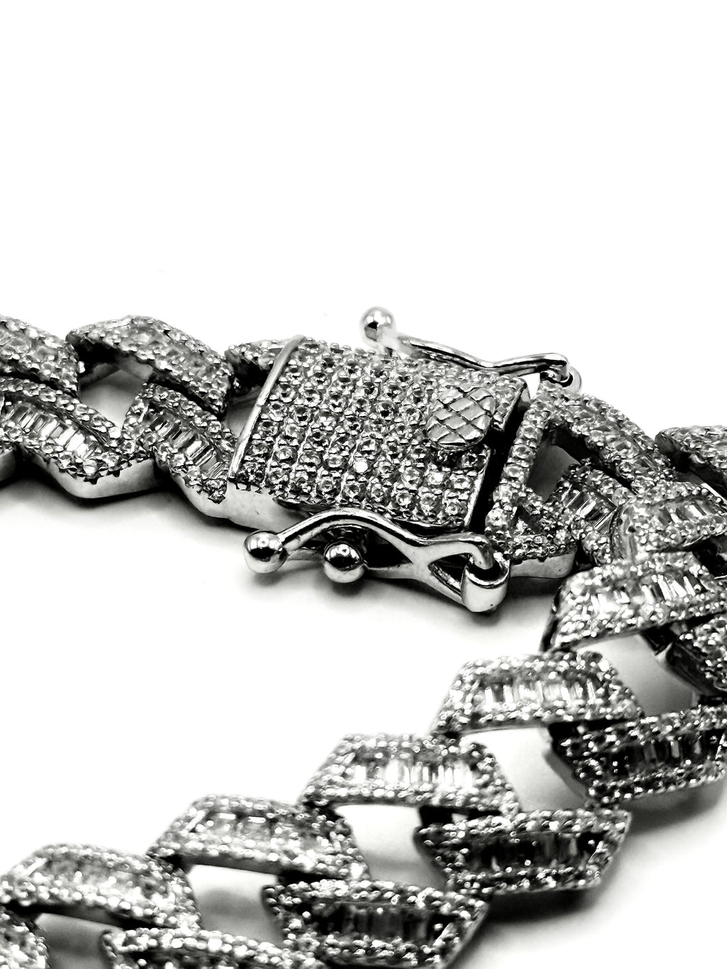 Cuban link iced out bracelet