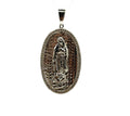 Virgin Mary Oval CZ pendant
