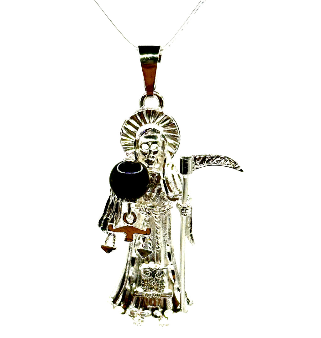 Santa Muerte plain silver