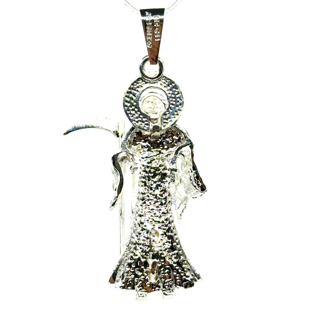 Santa Muerte plain silver