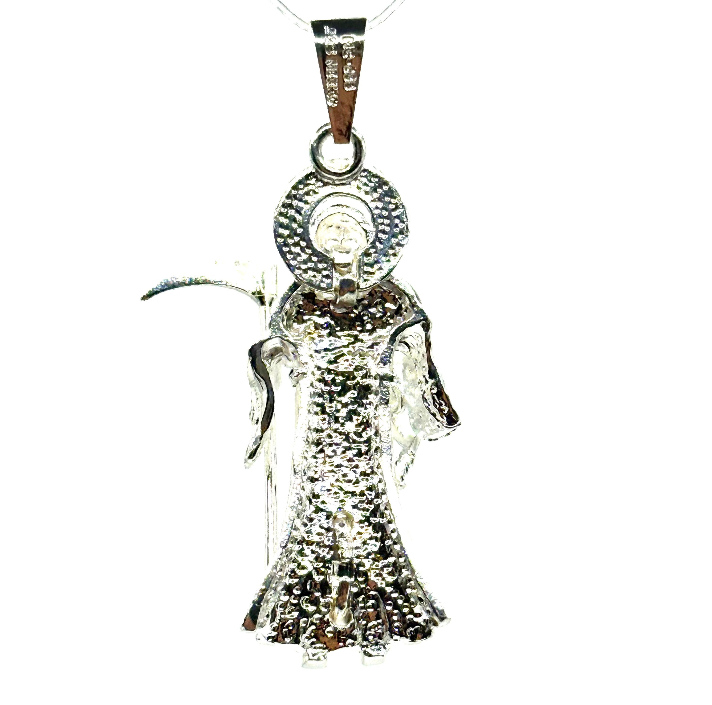 Santa Muerte plain silver