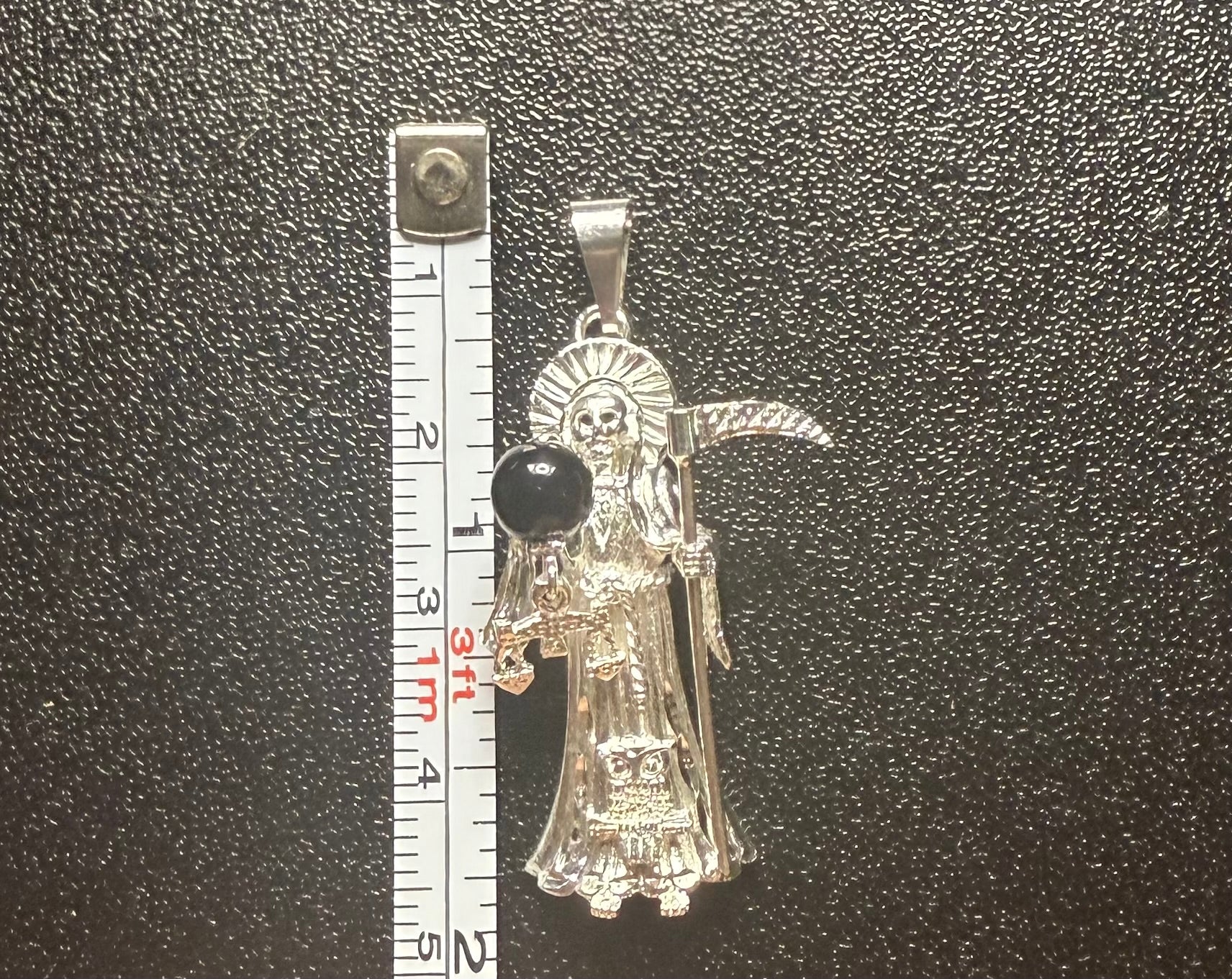 Santa Muerte plain silver