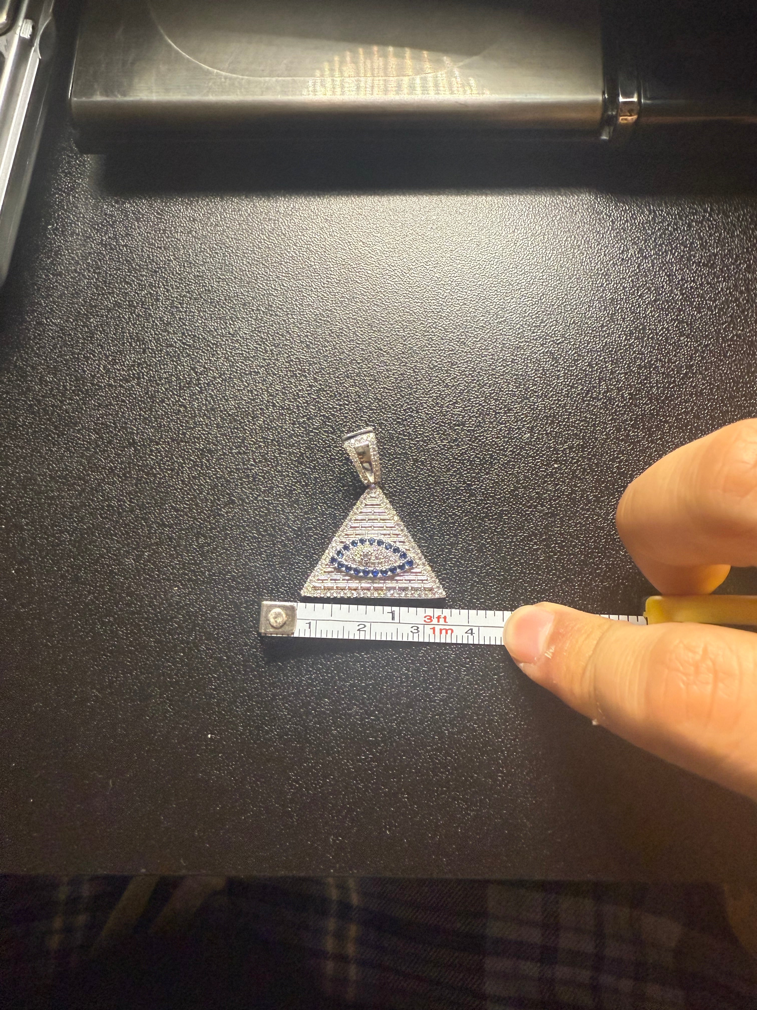 Pyramid CZ pendant