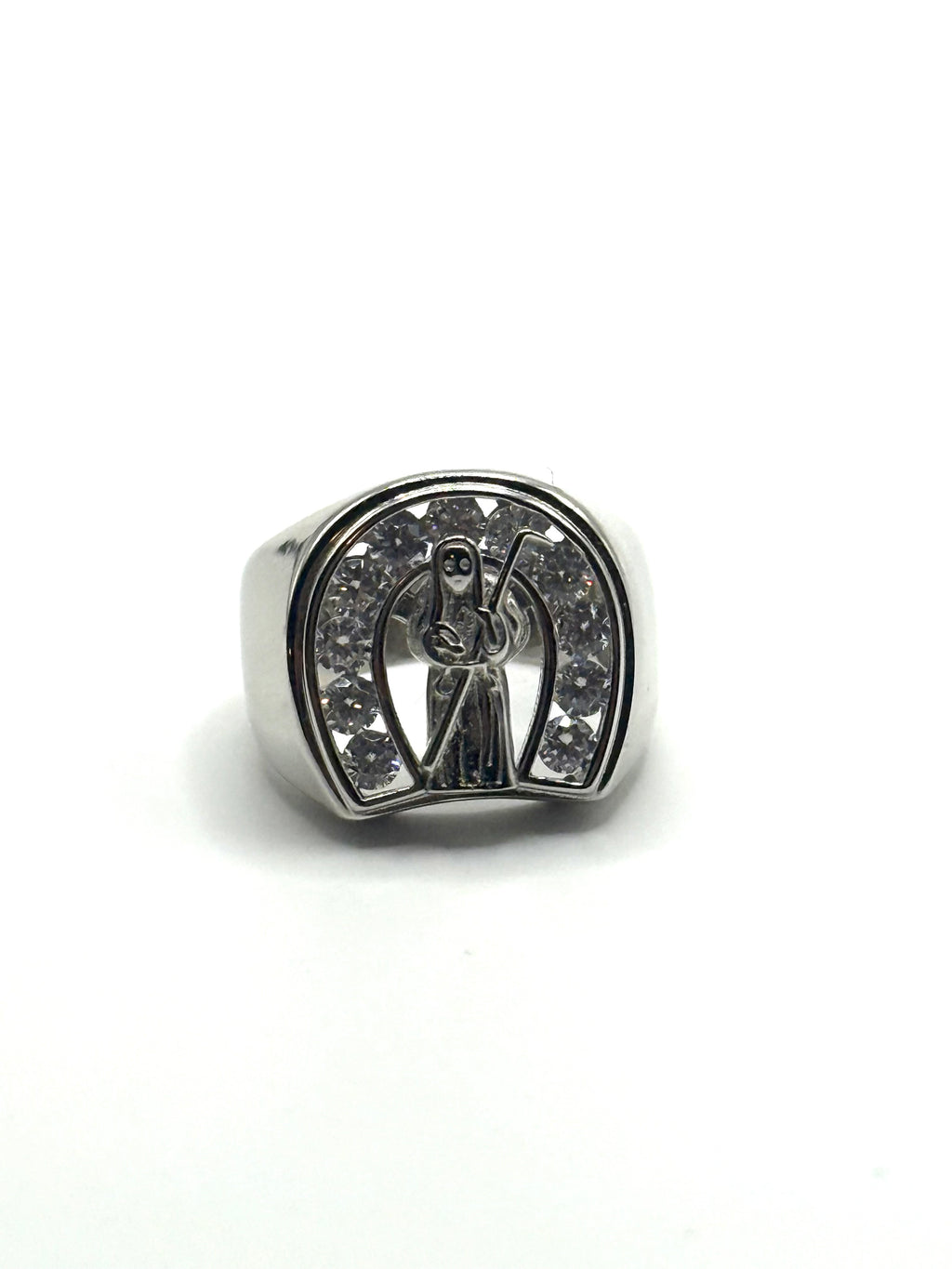 Santa Muerte mens ring