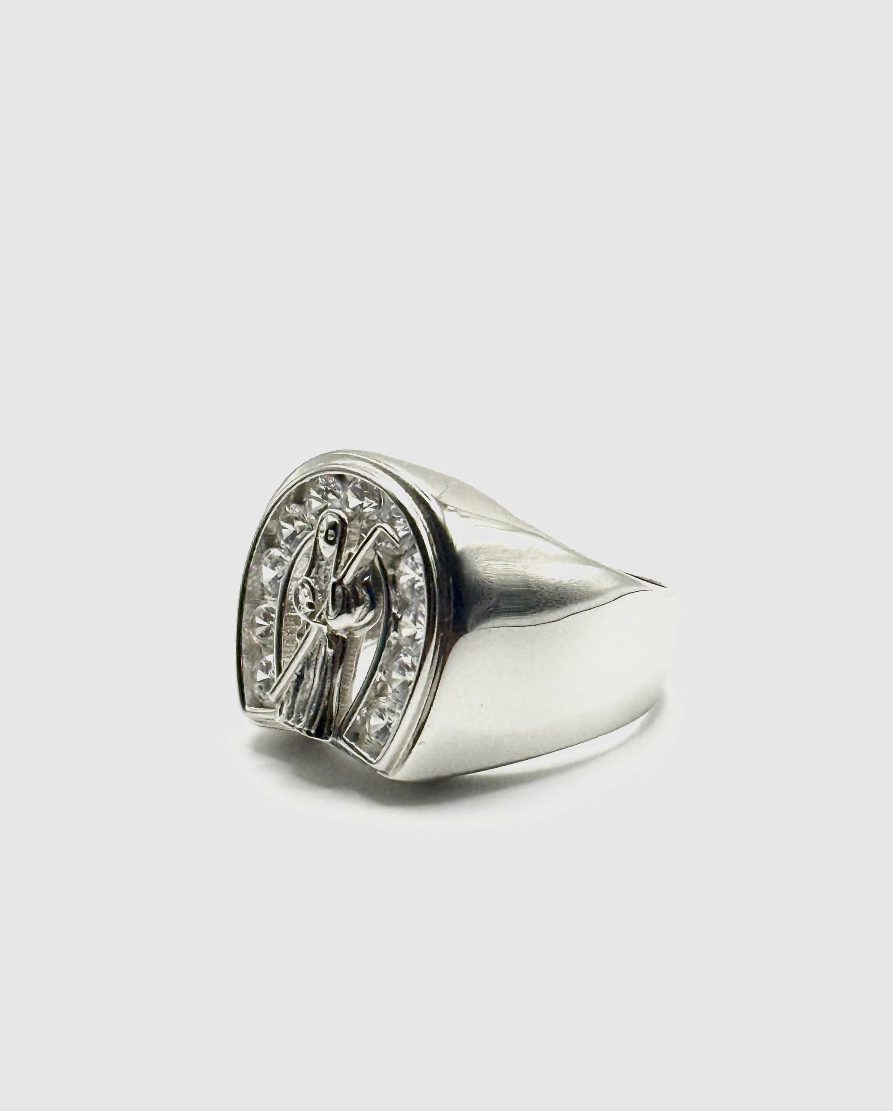 Santa Muerte mens ring