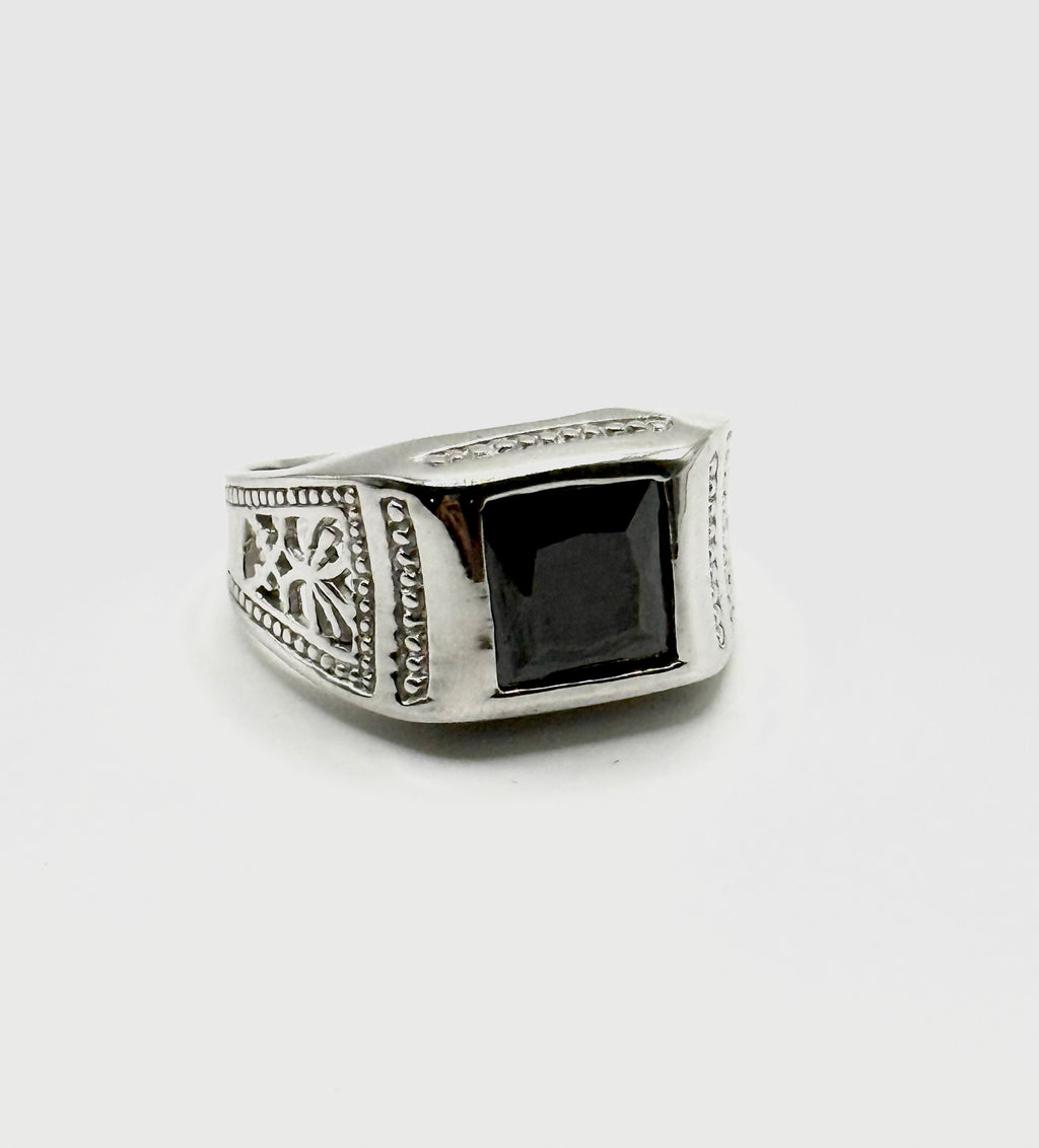 Mens stone ring