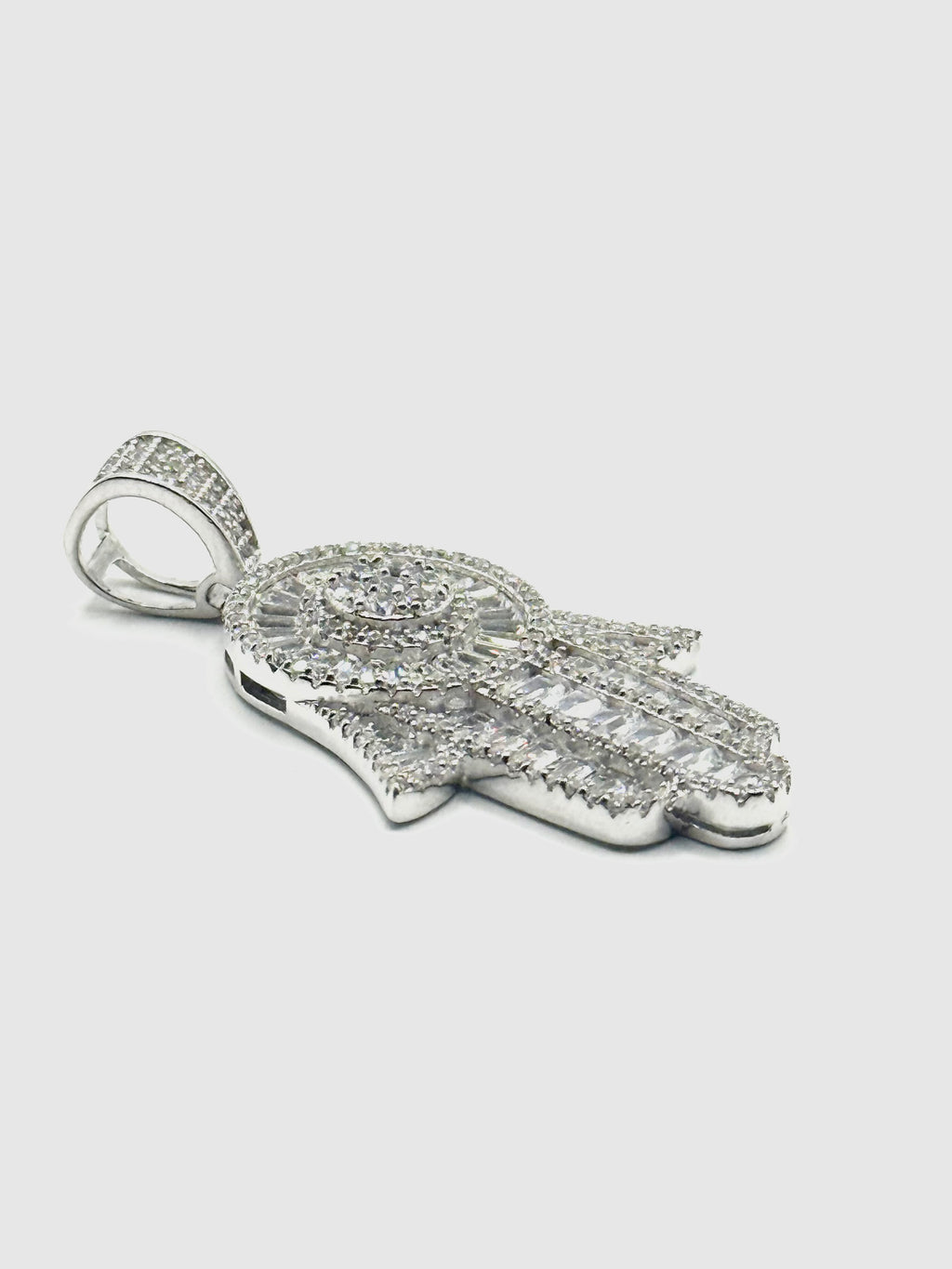 Iced out Hamsa Pendant