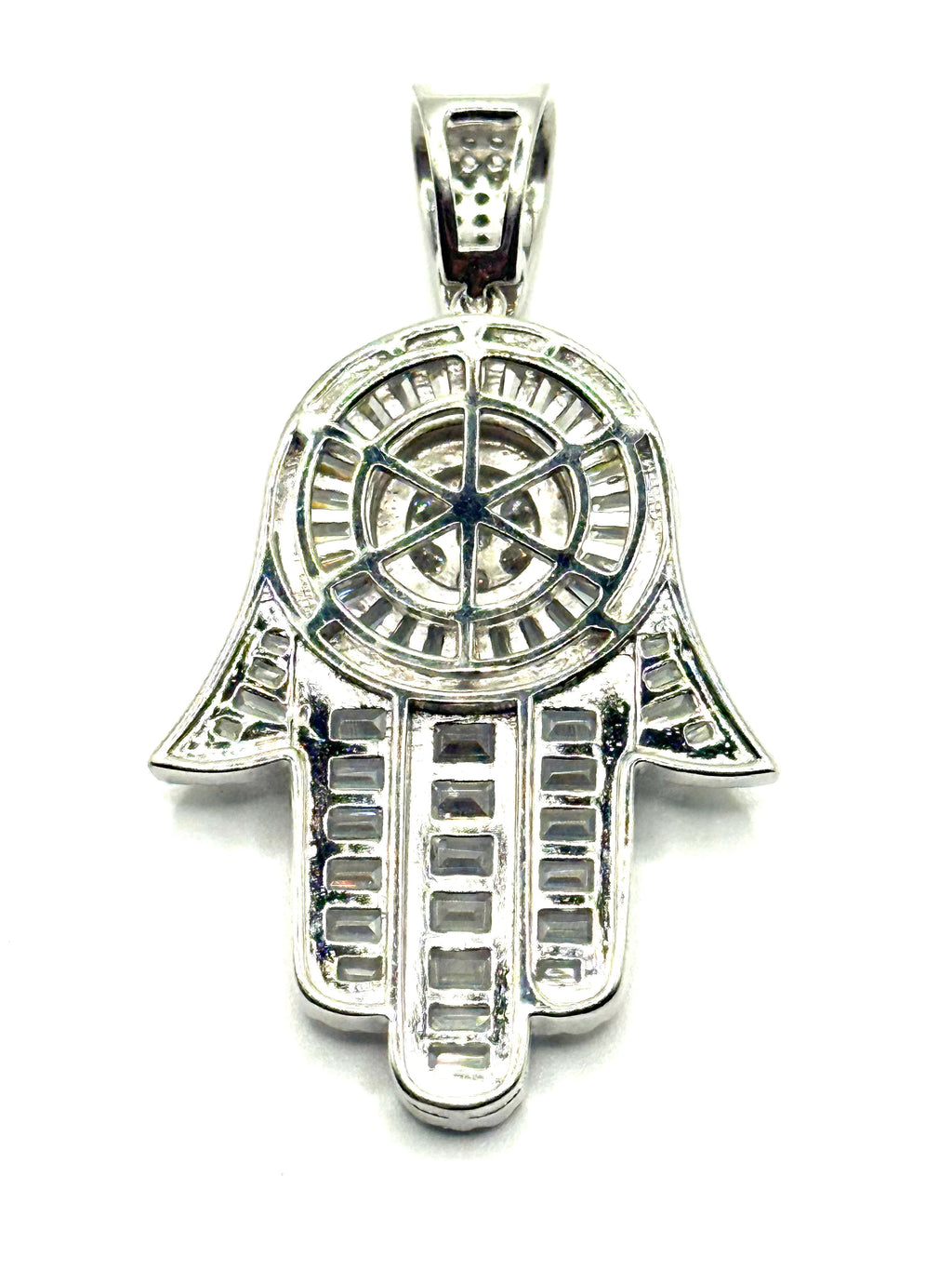 Iced out Hamsa Pendant