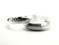 Woman’s hoop earrings