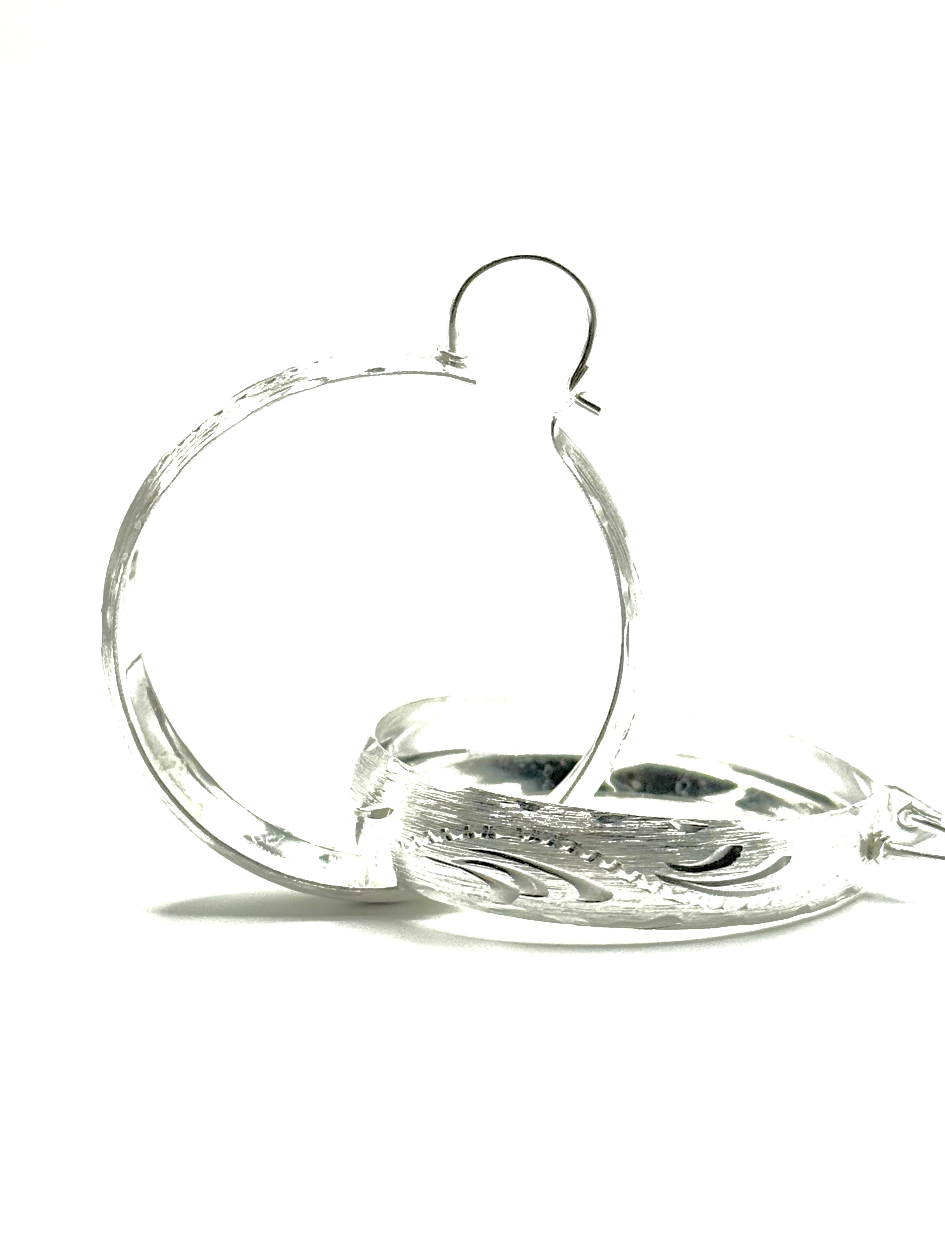 Woman’s hoop earrings