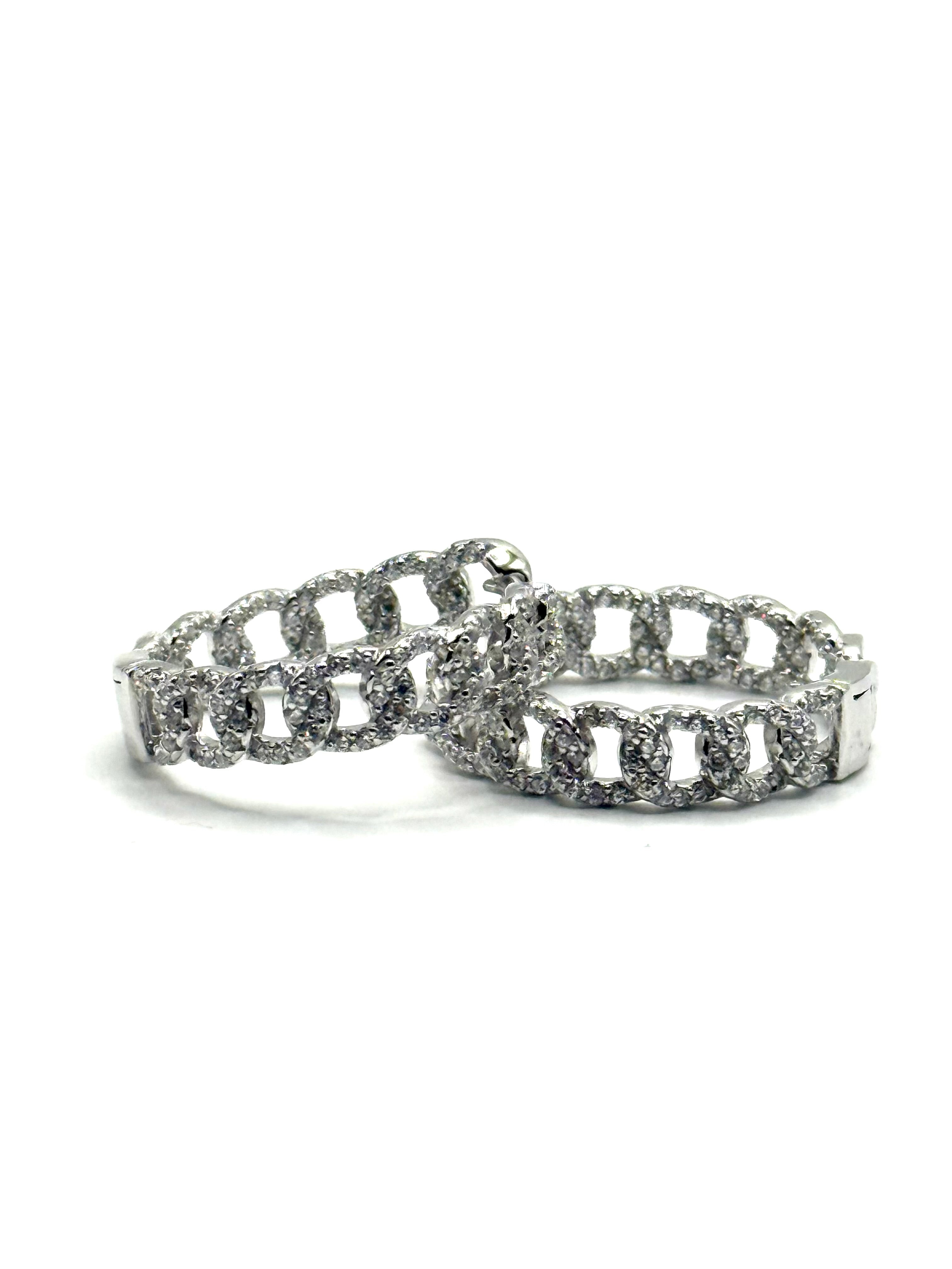 Woman’s Cuban style earrings