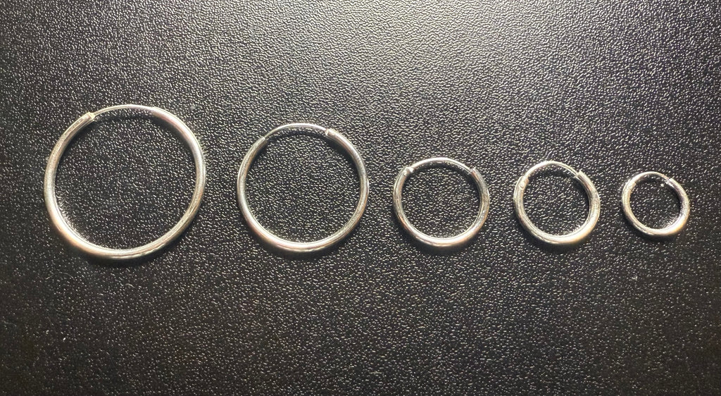 Woman’s plain earrings Silver
