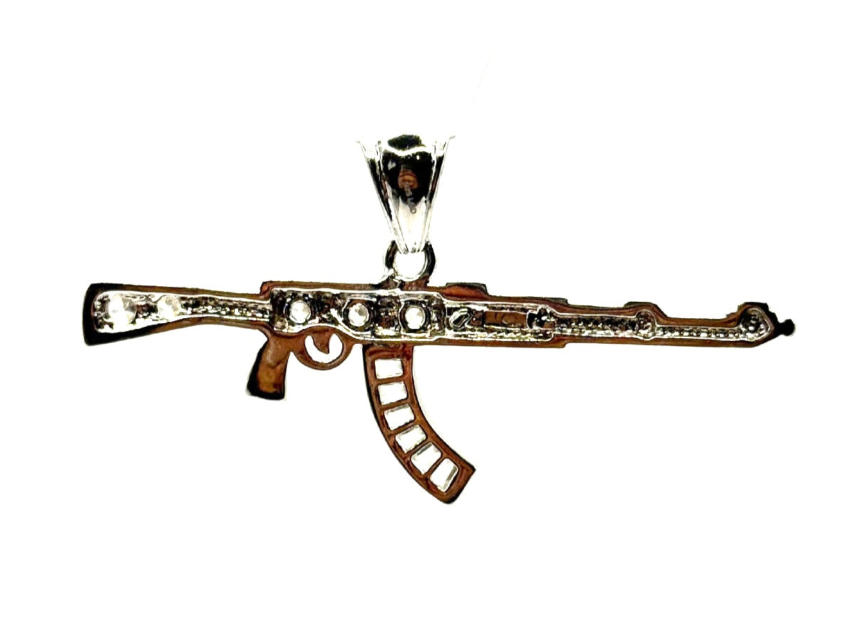 Silver Rifle pendant
