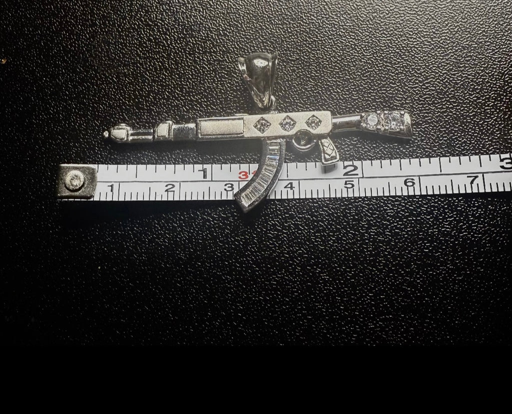 Silver Rifle pendant