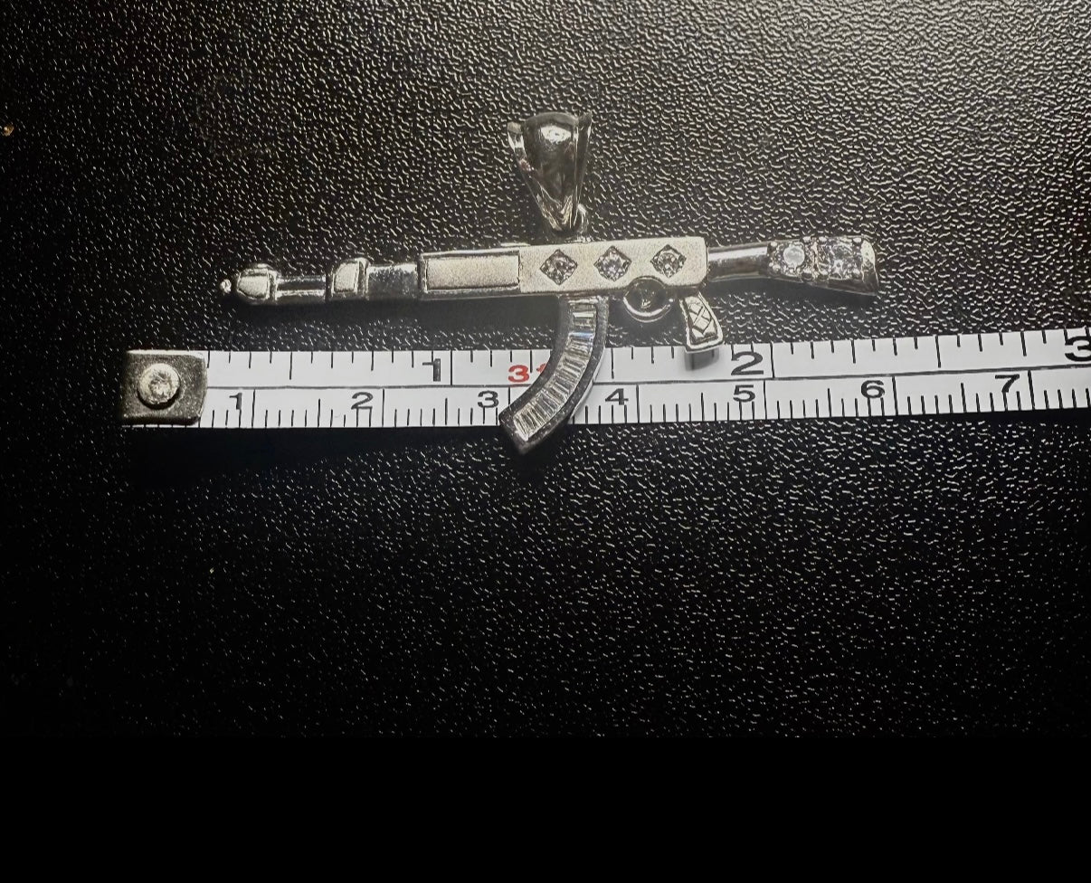 Silver Rifle pendant