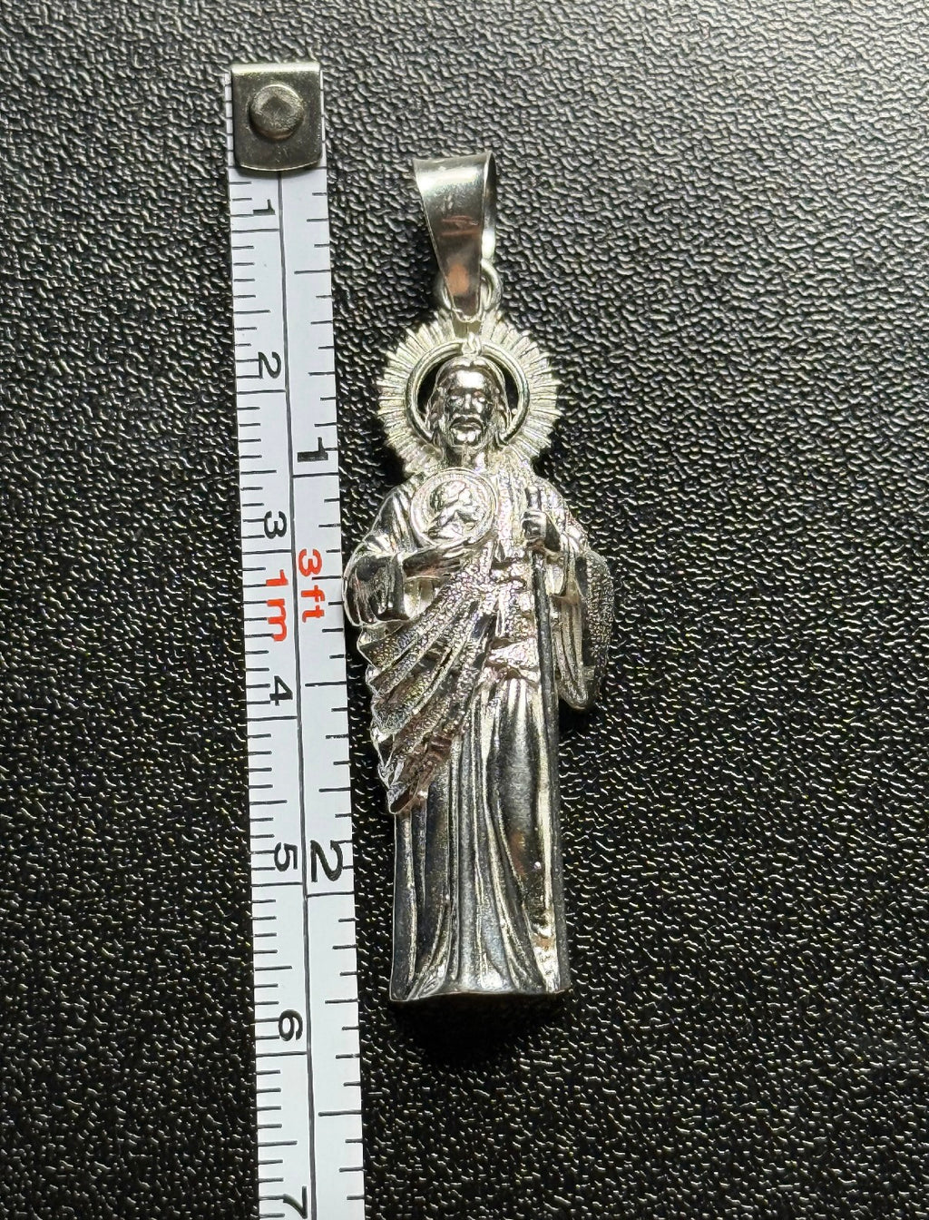 Plain silver San Judas