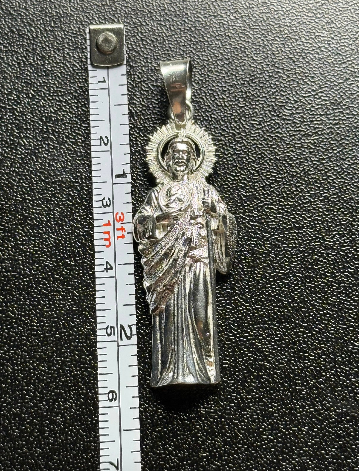 Plain silver San Judas