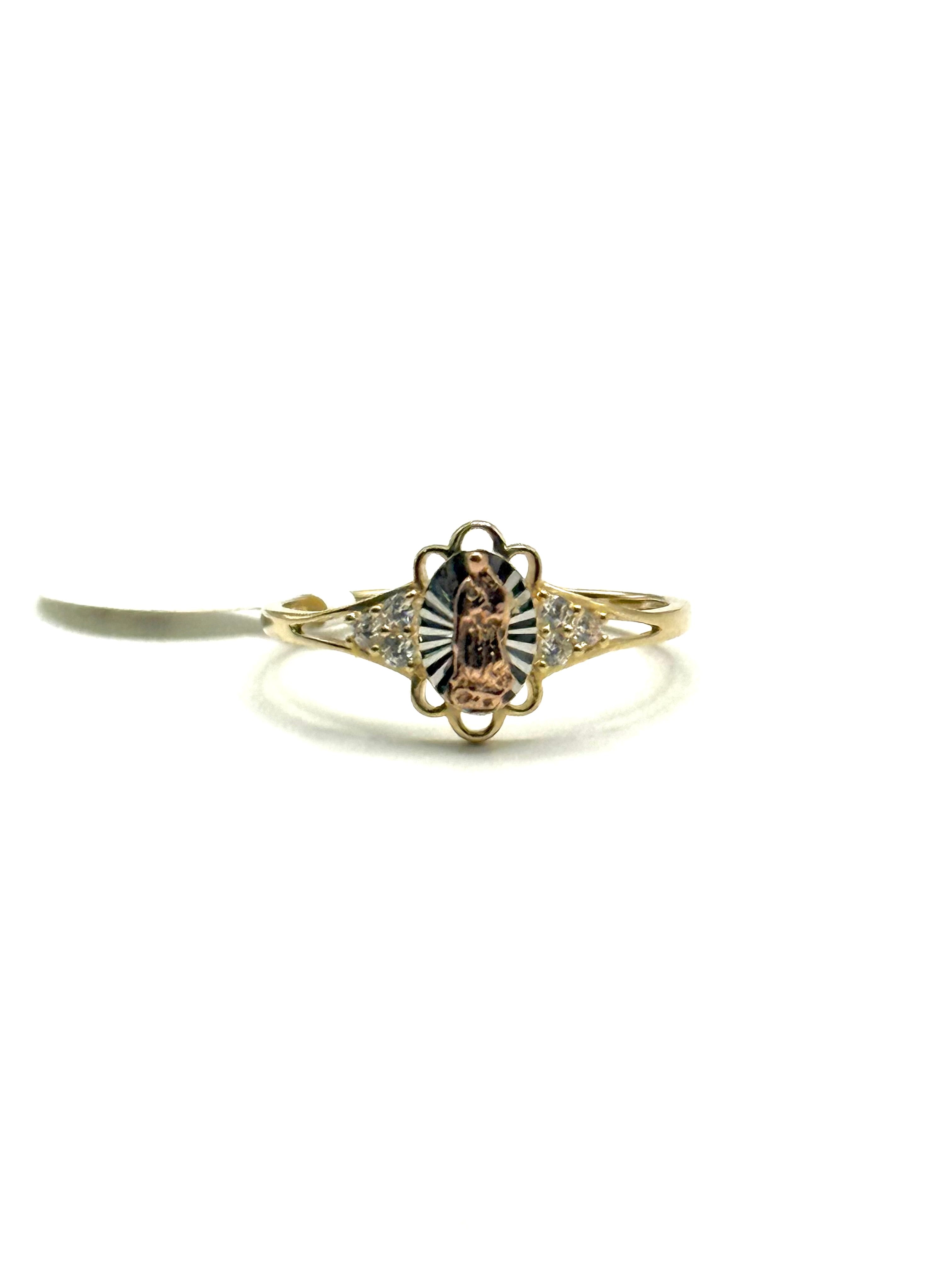 Virgin Mary oval ring