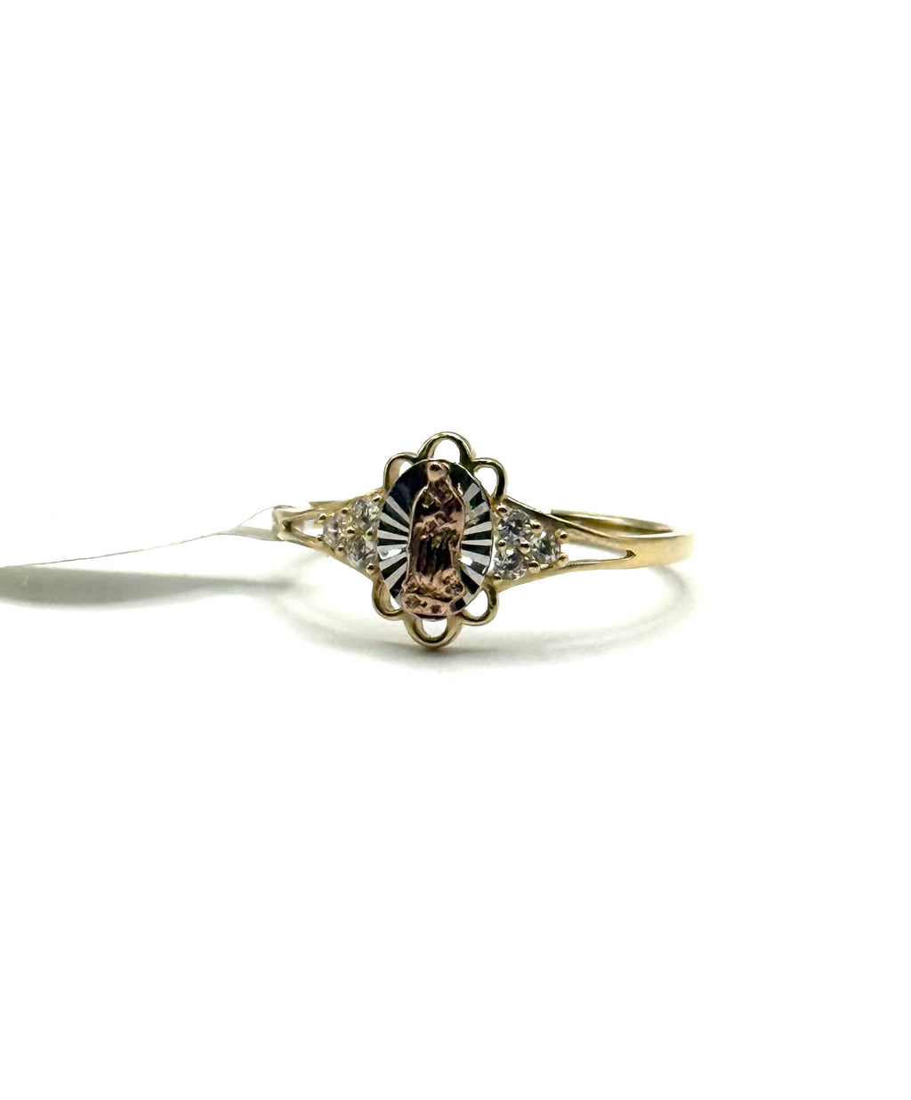 Virgin Mary oval ring