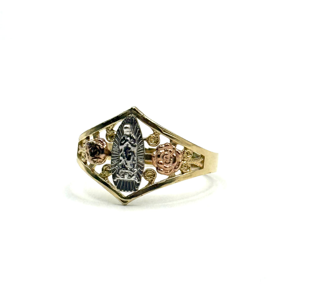 Virgin Mary flower ring