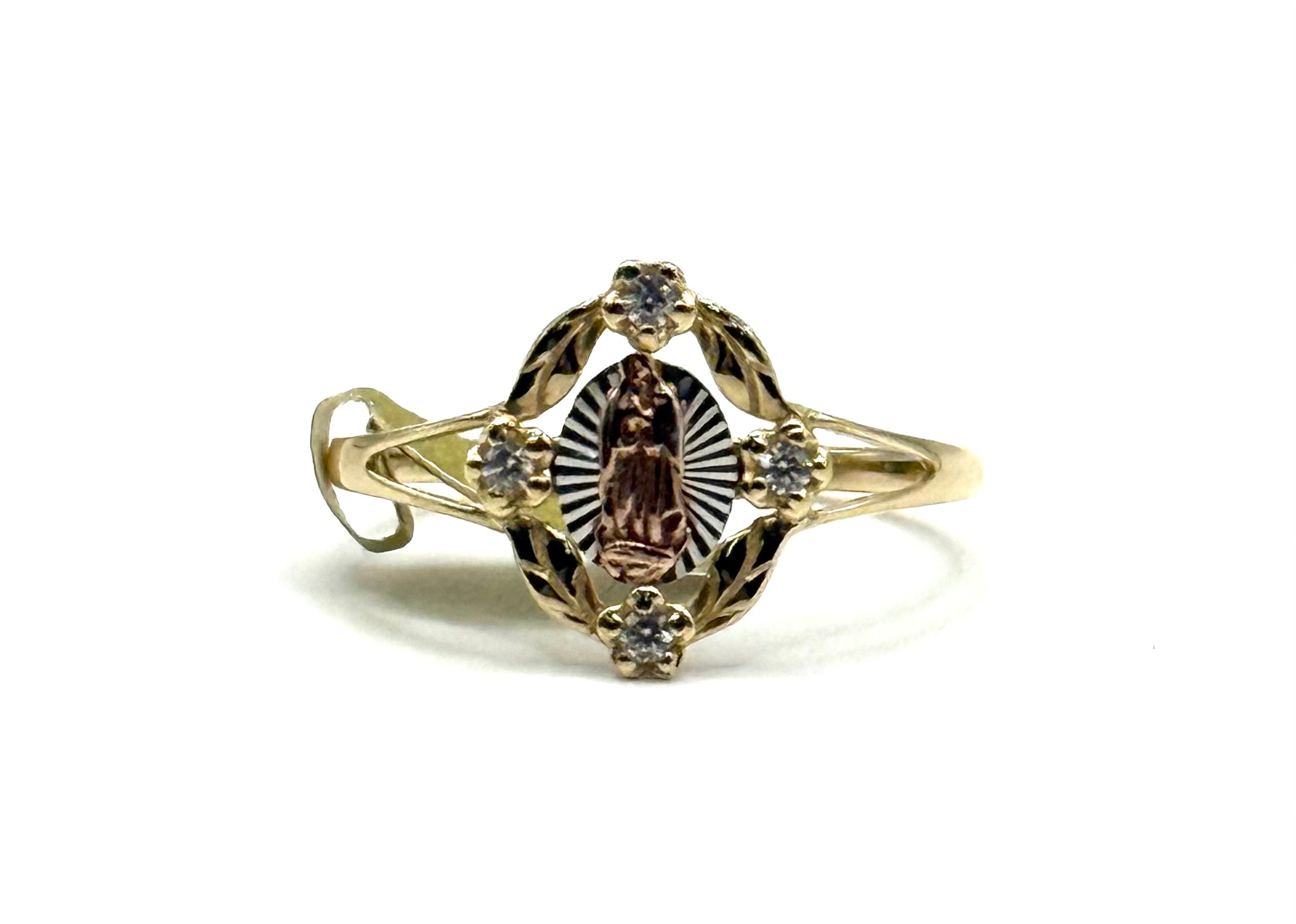 Oval Virgin Mary ring