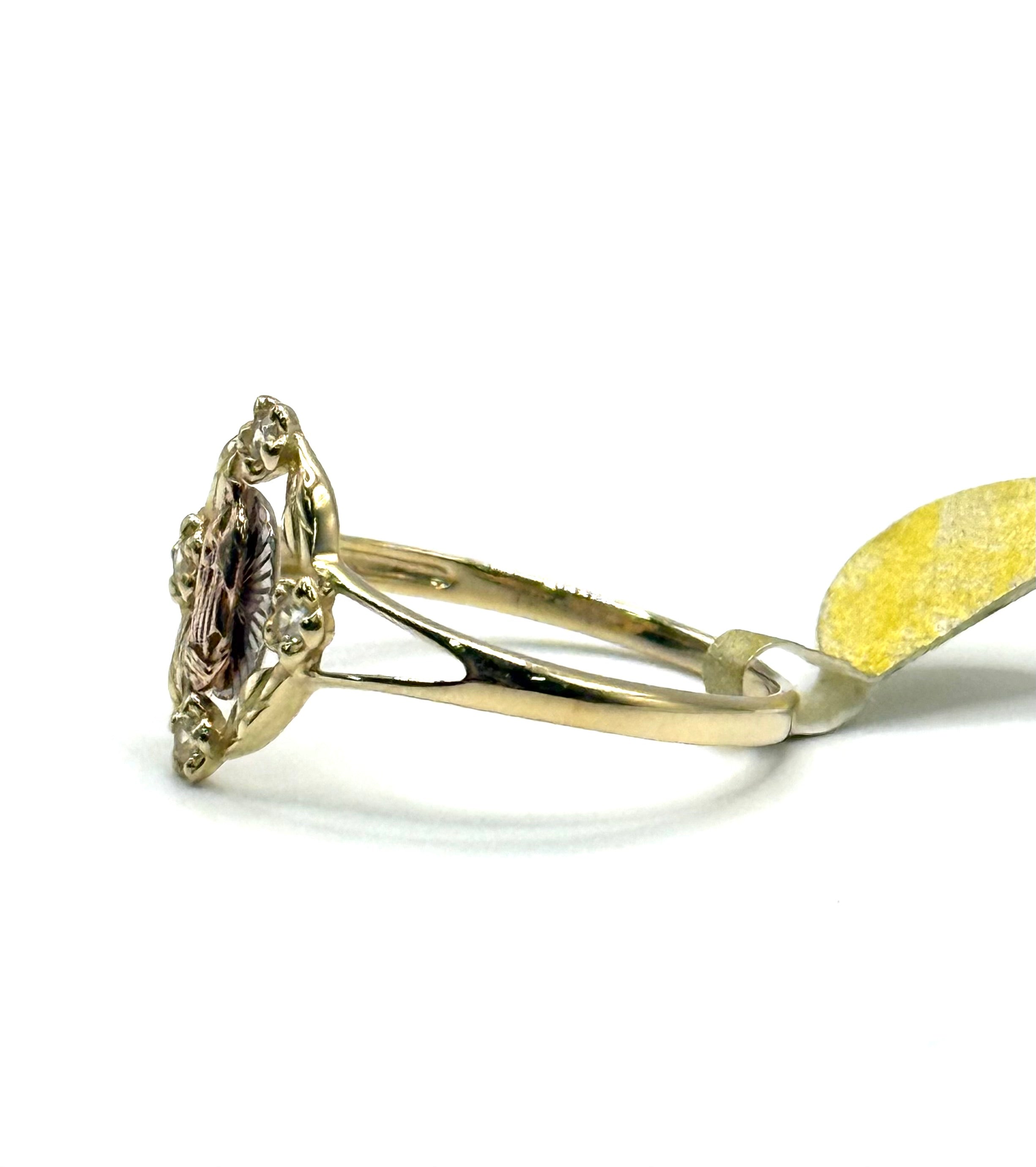 Oval Virgin Mary ring