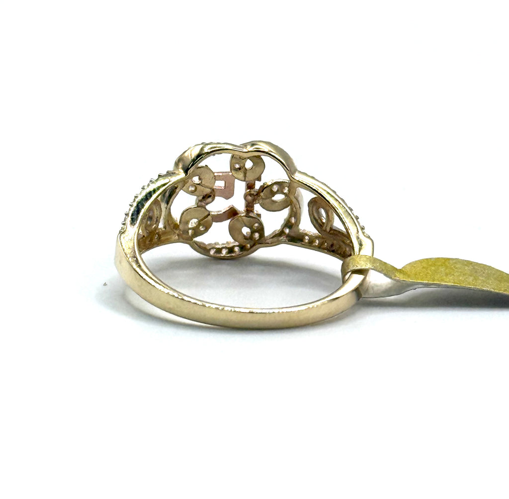 15 años flower ring