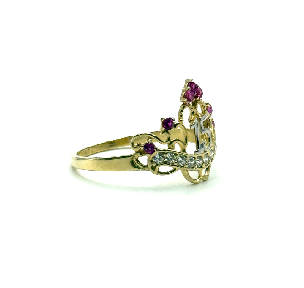 15 Años crown ring