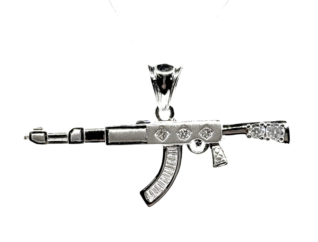 Silver Rifle pendant